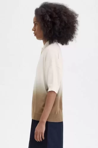 Camisa de punto ombré para mujer