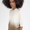 Camisa de punto ombré para mujer Camisa de punto ombré para mujer