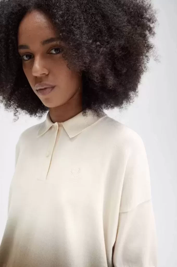 Camisa de punto ombré para mujer Camisa de punto ombré para mujer
