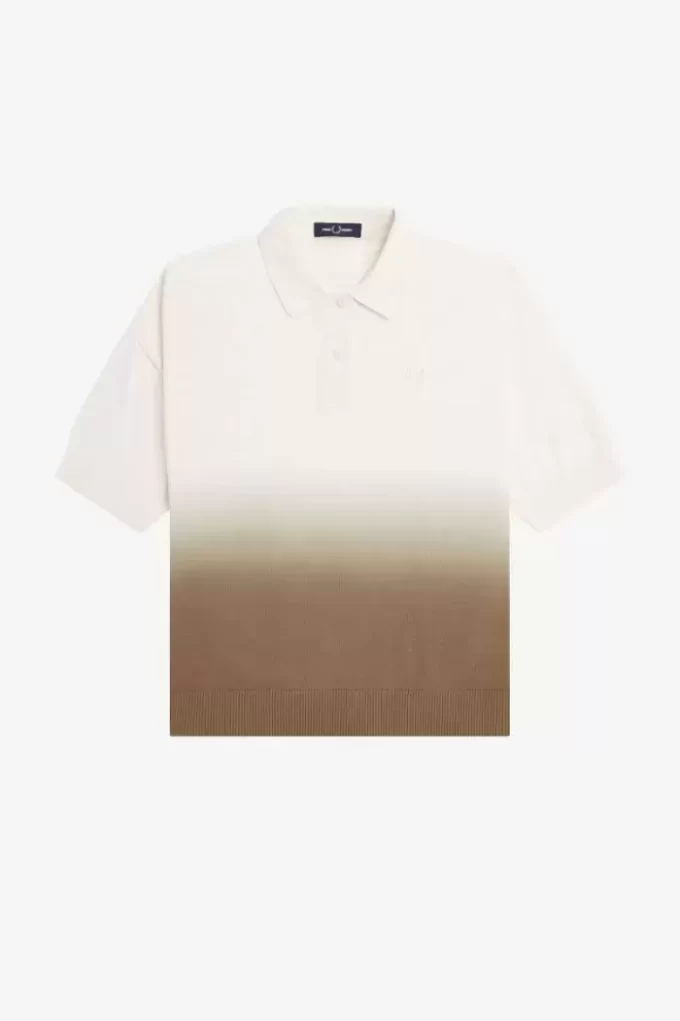 Camisa de punto ombré para mujer Camisa de punto ombré para mujer
