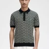 Camisa de punto para hombre con cuadros escoceses