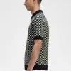 Camisa de punto para hombre con cuadros escoceses