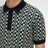 Camisa de punto para hombre con cuadros escoceses