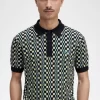 Camisa de punto para hombre con cuadros escoceses