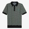 Camisa de punto para hombre con cuadros escoceses