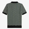 Camisa de punto para hombre con cuadros escoceses