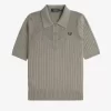 Camisa de punto para mujer con detalle de pointelle Camisa de punto para mujer con detalle de pointelle