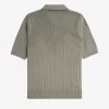 Camisa de punto para mujer con detalle de pointelle Camisa de punto para mujer con detalle de pointelle