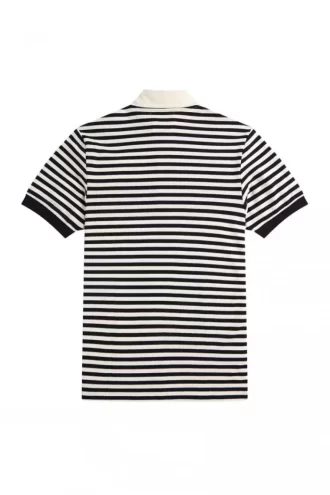 Camisa de rayas con cuello alzado para hombre