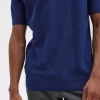 Camisa Henley de punto trenzado para hombre