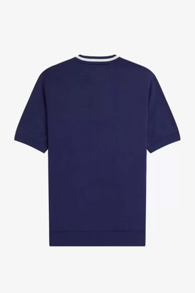 Camisa Henley de punto trenzado para hombre