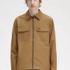 Camisa ligera con cremallera para hombre
