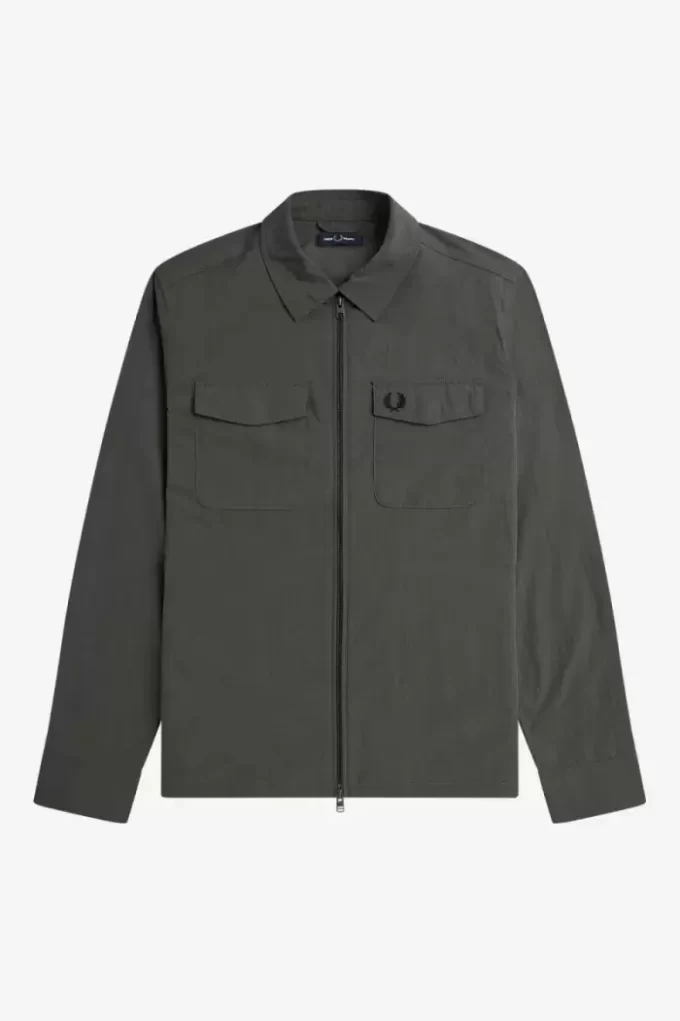 Camisa ligera con cremallera para hombre