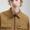 Camisa ligera con cremallera para hombre