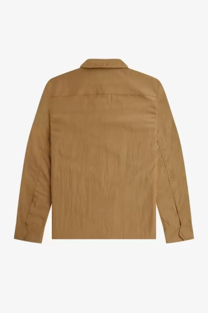 Camisa ligera con cremallera para hombre