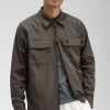 Camisa ligera con cremallera para hombre