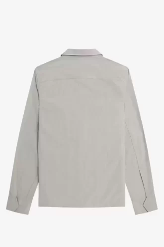 Camisa texturizada con cremallera para hombre