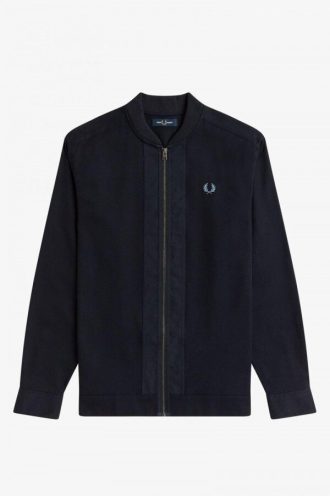 Camisas con cuello de bombardero y cremallera