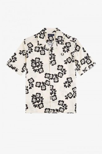 Camisas con cuello de solapa y estampado floral
