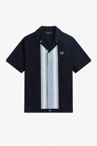 Camisas de bolos con paneles de rayas