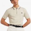 Camisas de punto con cuello con cremallera y detalle de cable