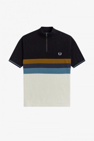 Camisas de punto con cuello de embudo