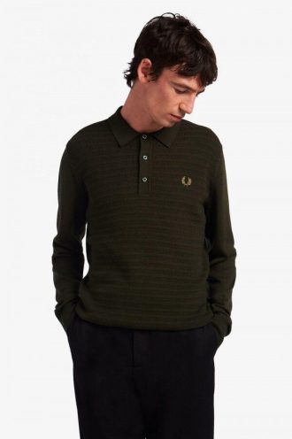 Camisas de punto con textura de chevrón