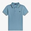 Camisas Fred Perry con ribete doble Camisas Fred Perry con ribete doble