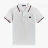 Camisas Fred Perry con ribete doble Camisas Fred Perry con ribete doble