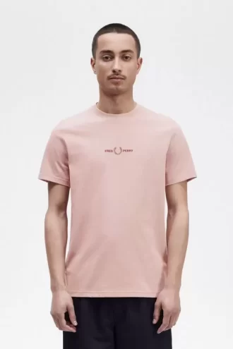 Camiseta bordada para hombre