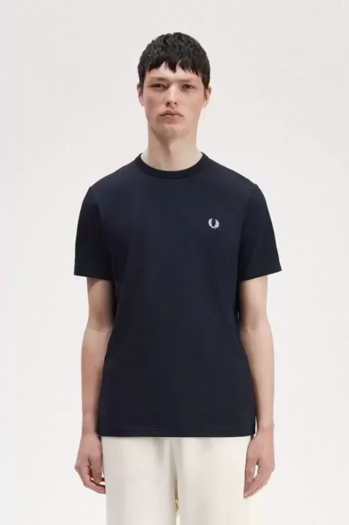 Camiseta con detalle de cinta para hombre Camiseta con detalle de cinta para hombre
