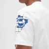 Camiseta con estampado de cuadrícula para hombre