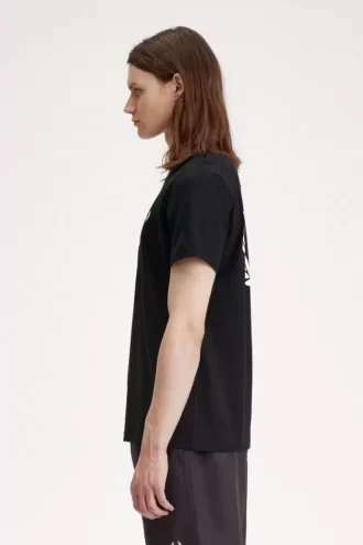 Camiseta con gráfico de corona de laurel para hombre