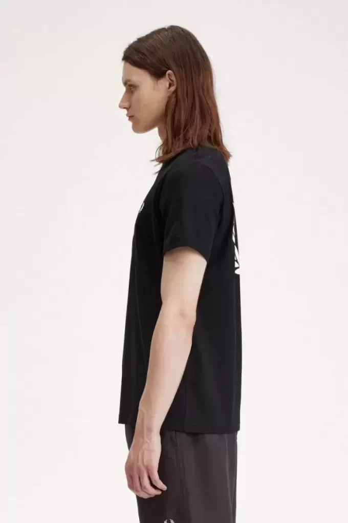 Camiseta con gráfico de corona de laurel para hombre