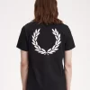 Camiseta con gráfico de corona de laurel para hombre