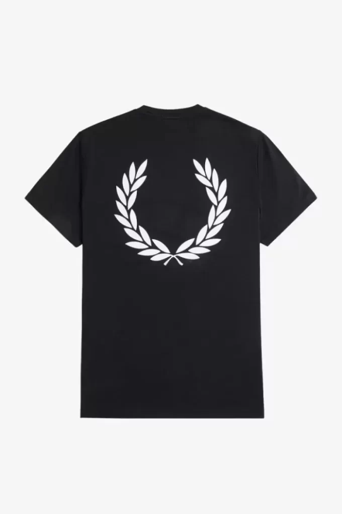Camiseta con gráfico de corona de laurel para hombre