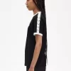 Camiseta con ribetes encintados para mujer