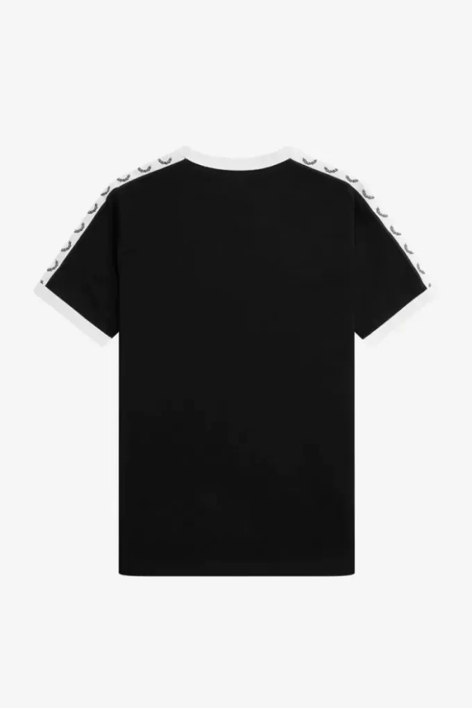 Camiseta con ribetes encintados para mujer