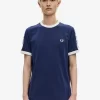 Camiseta con ribetes entallados para hombre