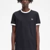 Camiseta con ribetes entallados para hombre