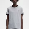 Camiseta con ribetes entallados para hombre