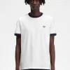 Camiseta con ribetes entallados para hombre
