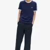 Camiseta con ribetes entallados para hombre