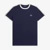 Camiseta con ribetes entallados para hombre