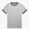 Camiseta con ribetes entallados para hombre