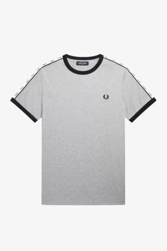 Camiseta con ribetes entallados para hombre