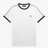 Camiseta con ribetes entallados para hombre