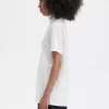 Camiseta de cuello alto con corona de laurel para mujer
