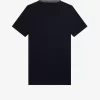 Camiseta de cuello alto con ribete de jacquard para mujer Camiseta de cuello alto con ribete de jacquard para mujer