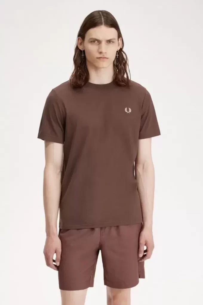 Camiseta de cuello redondo para hombre